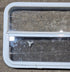 Used White Radius Opening Window : 35 1/2" W x 21 1/4" H x 1 1/8" D - Young Farts RV Parts