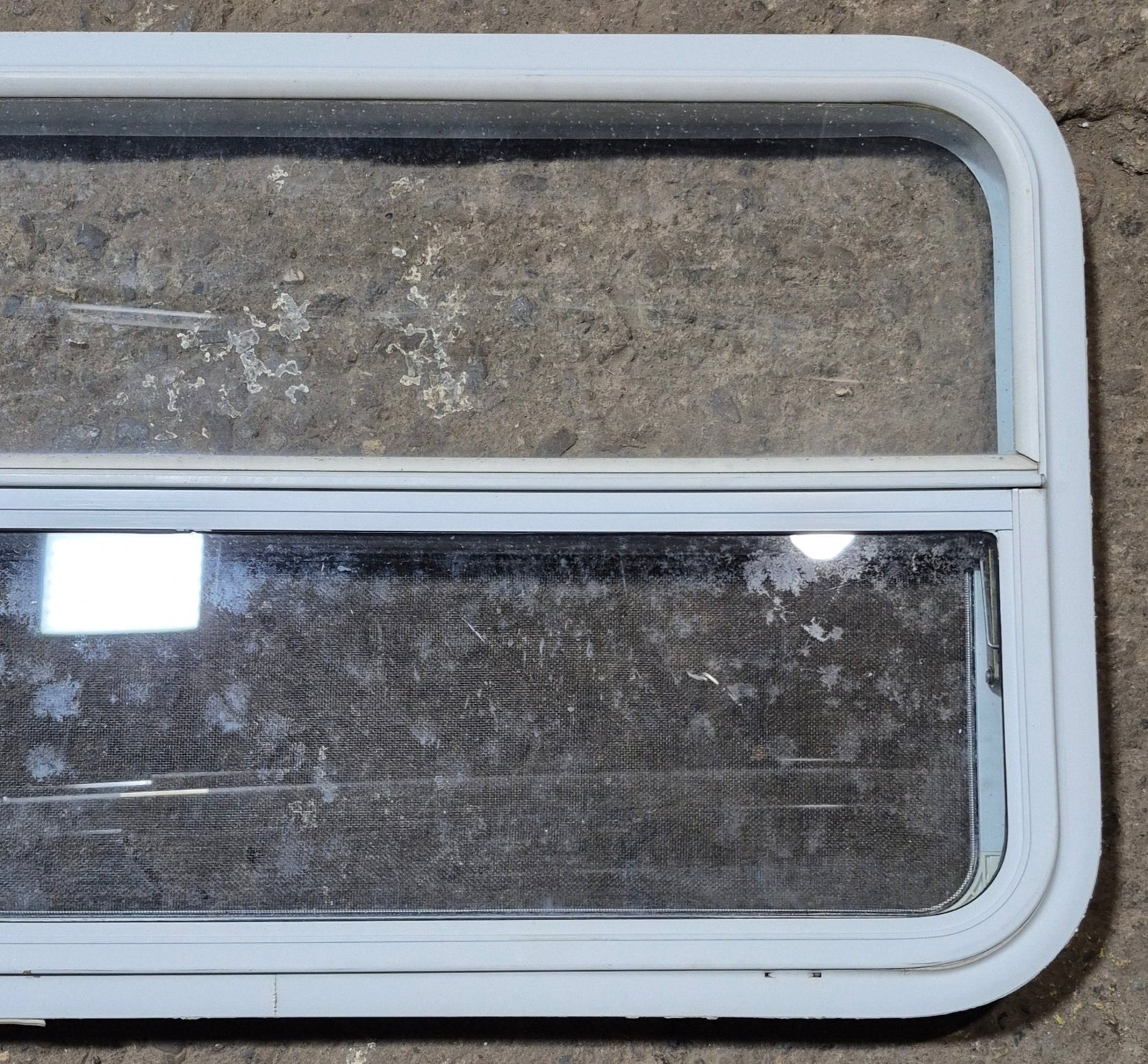 Used White Radius Opening Window : 35 1/2