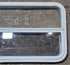Used White Radius Opening Window : 35 1/2" W x 21 1/4" H x 1 1/8" D - Young Farts RV Parts