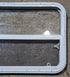 Used White Radius Opening Window : 35 1/2" W x 21 1/4" H x 1 1/8" D - Young Farts RV Parts