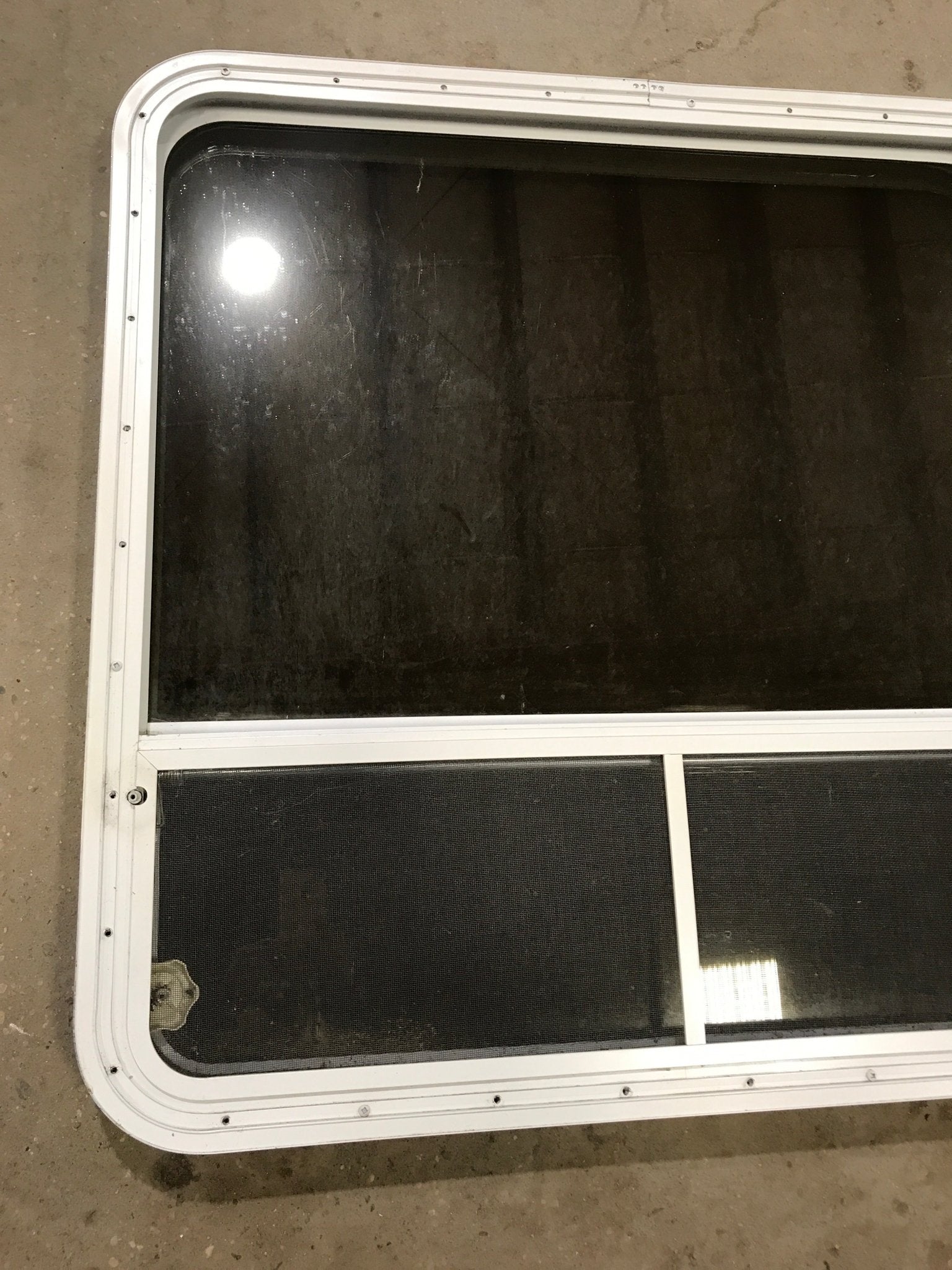 Used White Radius Opening Window : 35 1/2