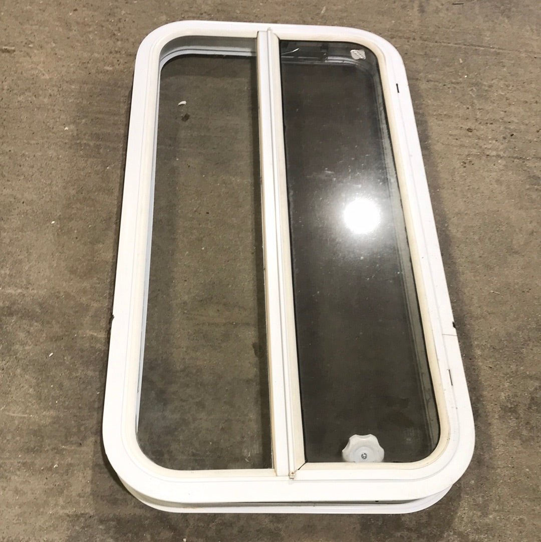 Used White Radius Opening Window : 35 1/2 X 17 1/2 X 2