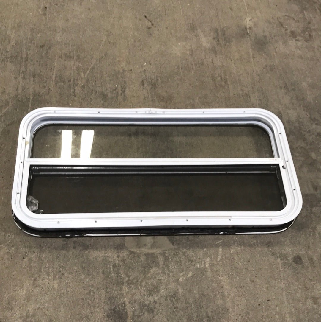 Used White Radius Opening Window : 35 1/2 X 17 1/2 X 2