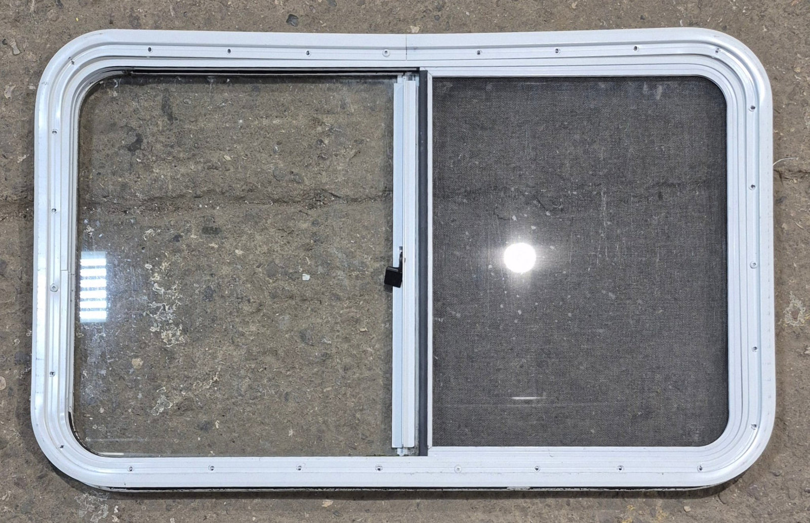 Used White Radius Opening Window : 35 1/4