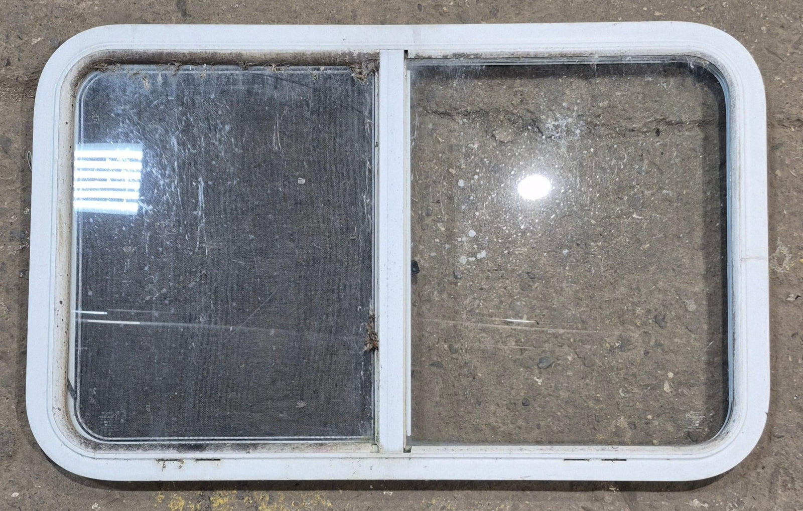 Used White Radius Opening Window : 35 1/4