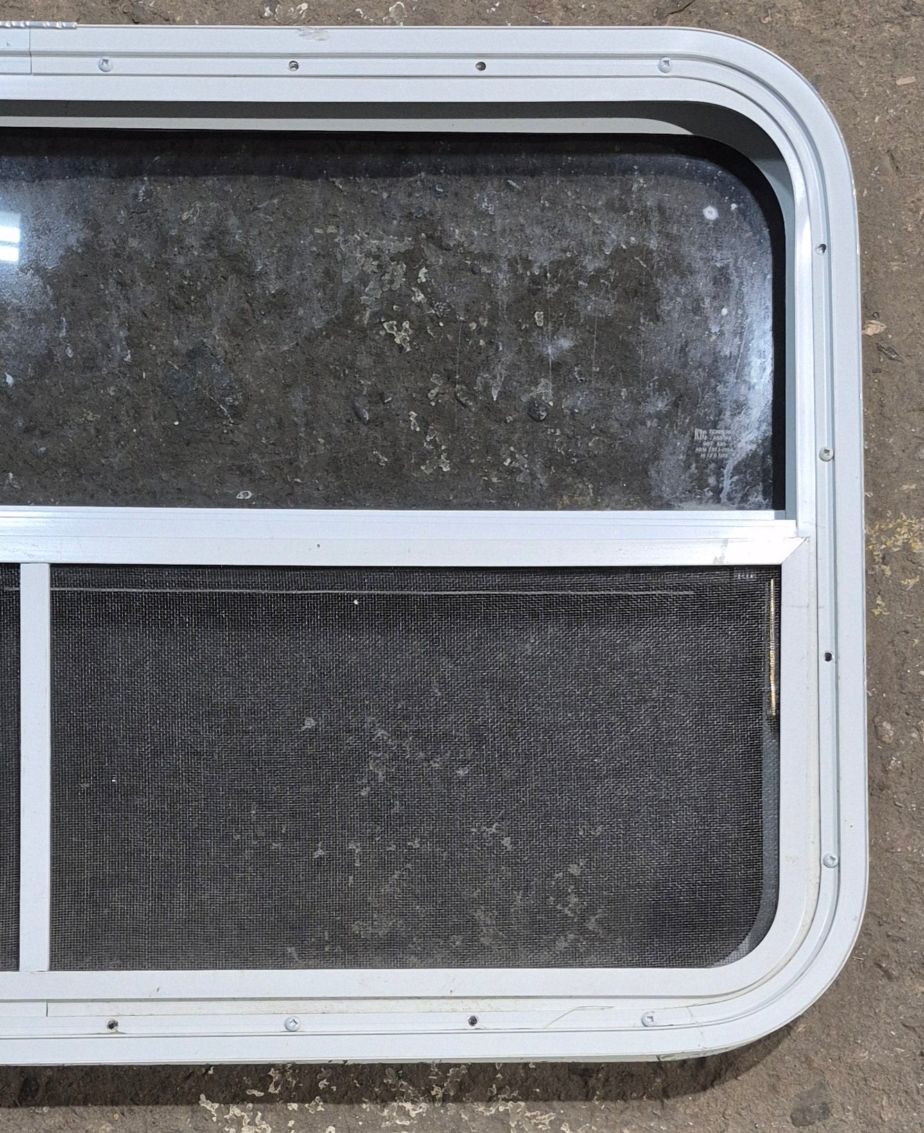 Used White Radius Opening Window : 35 1/4