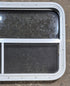 Used White Radius Opening Window : 35 1/4" W x 21 1/4" H x 1 3/4" D - Young Farts RV Parts