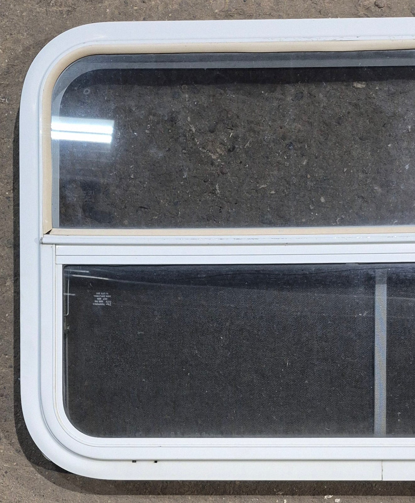 Used White Radius Opening Window : 35 1/4