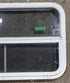 Used White Radius Opening Window : 35 1/4" W x 21 1/4" H x 1 3/4" D - Young Farts RV Parts