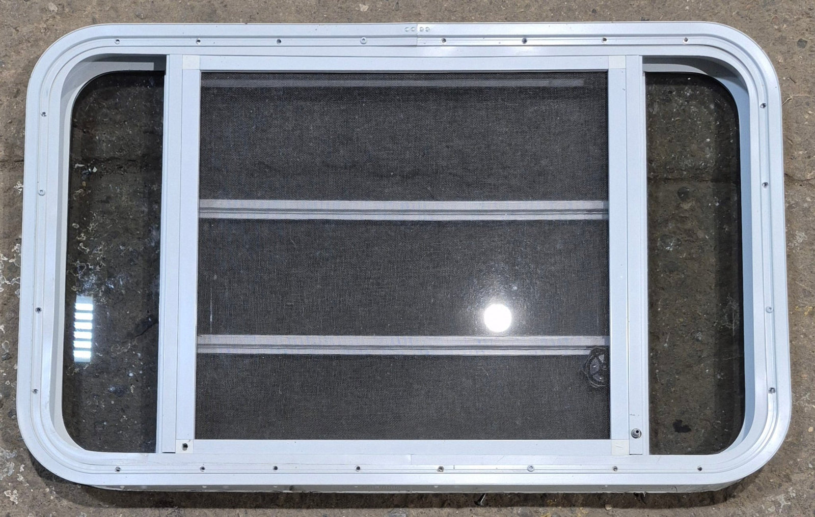 Used White Radius Opening Window : 35 1/4