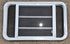 Used White Radius Opening Window : 35 1/4" W x 21 1/4" H x 1 7/8" D - Young Farts RV Parts