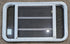 Used White Radius Opening Window : 35 1/4" W x 21 1/4" H x 1 7/8" D - Young Farts RV Parts