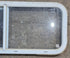Used White Radius Opening Window : 36 1/4" W x 14 3/4" H x 1 3/4" D - Young Farts RV Parts