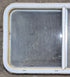 Used White Radius Opening Window : 36 1/4" W x 19 3/4" H x 1 3/4" D - Young Farts RV Parts