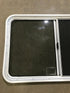 Used White Radius Opening Window : 39 1/2" W x 26 1/4" H x 2" D - Young Farts RV Parts