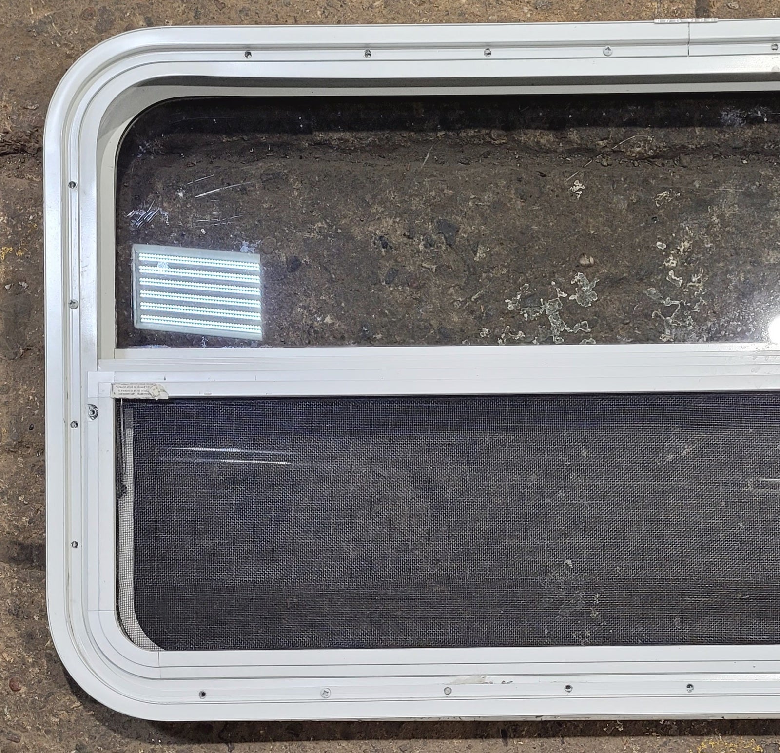 Used White Radius Opening Window : 41 1/2