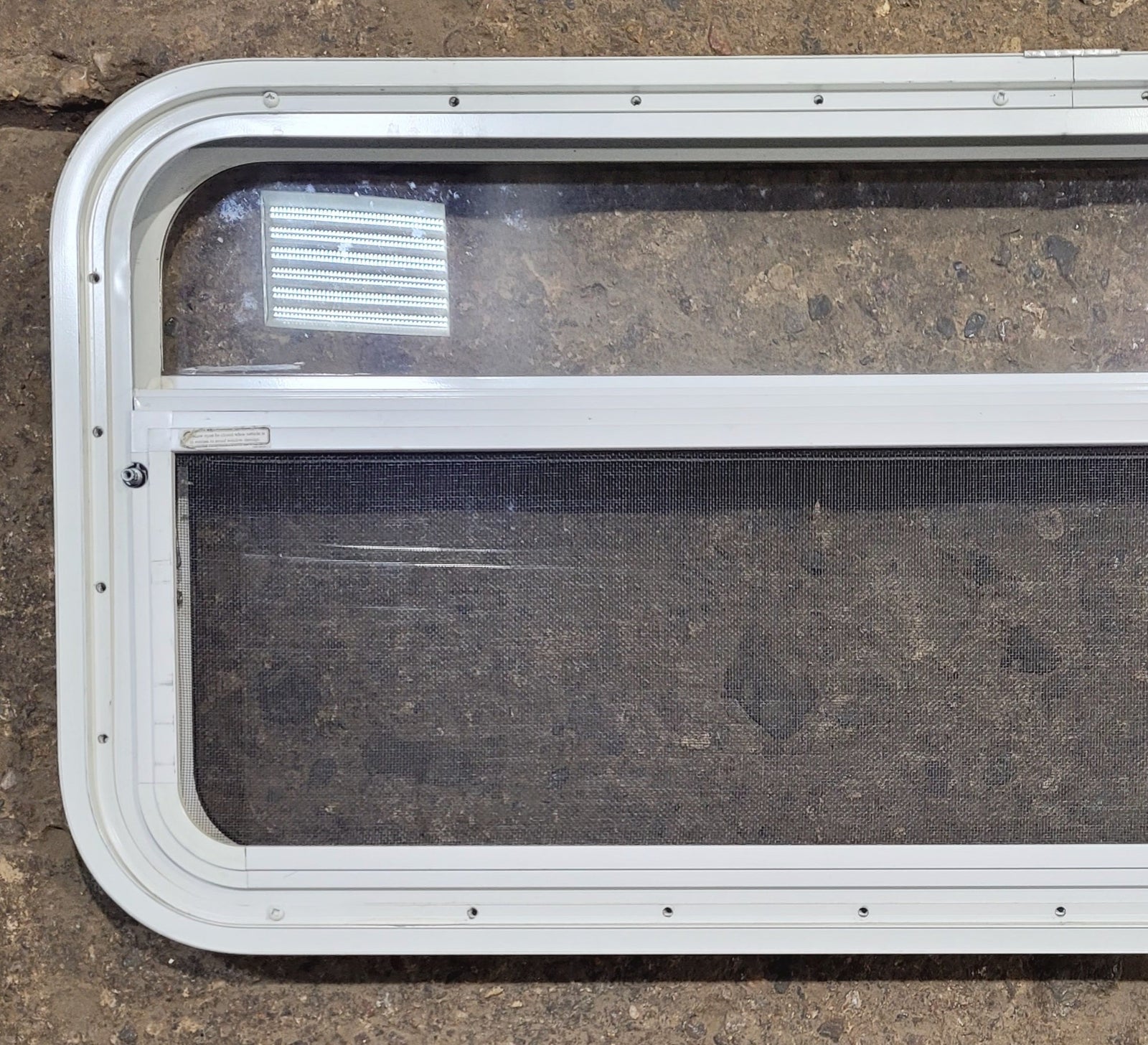 Used White Radius Opening Window : 41 1/4