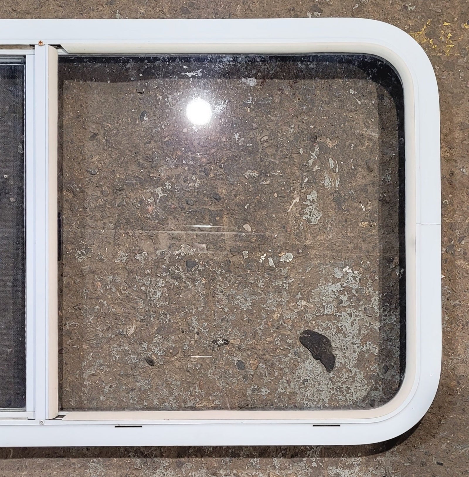 Used White Radius Opening Window : 41 1/4