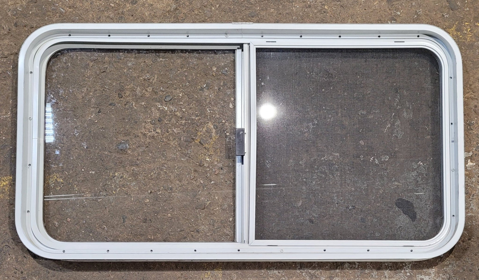 Used White Radius Opening Window : 41 1/4