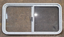 Load image into Gallery viewer, Used White Radius Opening Window : 41 1/4&quot; W x 21 1/2&quot; H x 1 3/4&quot; D - Young Farts RV Parts