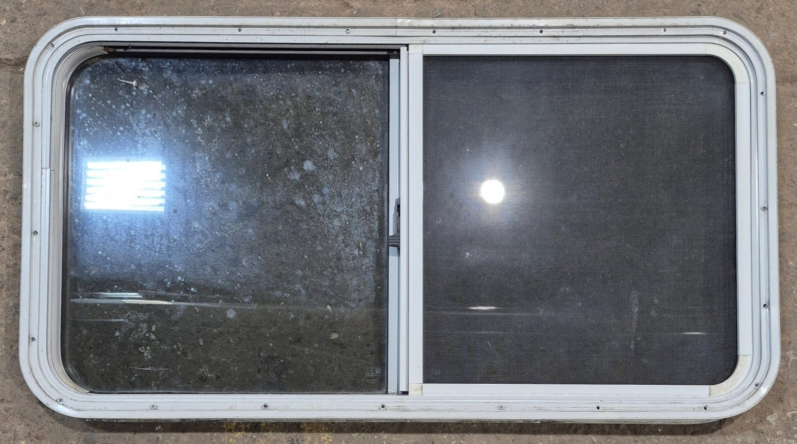 Used White Radius Opening Window : 41 1/4