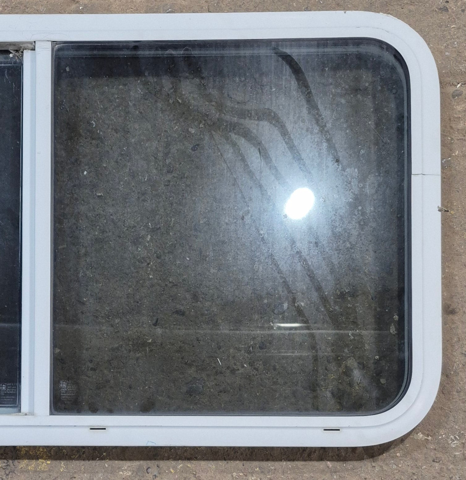 Used White Radius Opening Window : 41 1/4