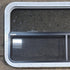 Used White Radius Opening Window : 41 1/4" W x 21 1/4" H x 1 3/4" D - Young Farts RV Parts