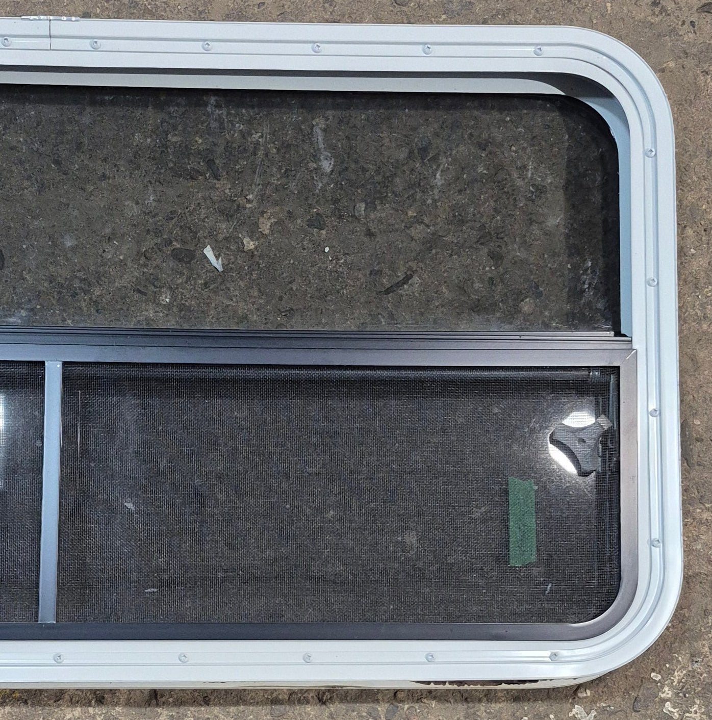 Used White Radius Opening Window : 41 1/4