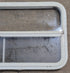 Used White Radius Opening Window : 41 1/4" W x 21 1/4" H x 1 3/4" D - Young Farts RV Parts