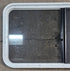 Used White Radius Opening Window : 41 1/4" W x 21 1/4" H x 1 3/4" D - Young Farts RV Parts