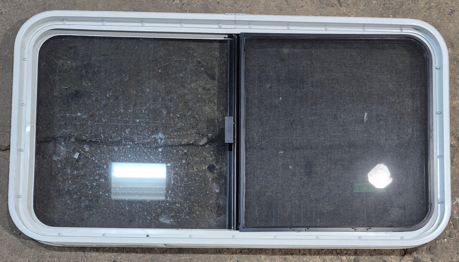 Used White Radius Opening Window : 41 1/4