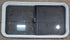 Used White Radius Opening Window : 41 1/4" W x 21 1/4" H x 1 3/4" D - Young Farts RV Parts
