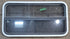 Used White Radius Opening Window : 41 1/4" W x 21 1/4" H x 1 3/4" D - Young Farts RV Parts