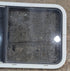 Used White Radius Opening Window : 41 1/4" W x 21 1/4" H x 1 3/4" D - Young Farts RV Parts