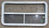 Used White Radius Opening Window : 41 1/4" W x 21 1/4" H x 1 3/4" D - Young Farts RV Parts