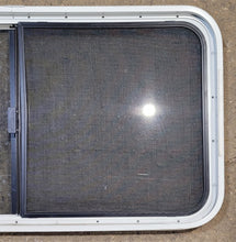 Load image into Gallery viewer, Used White Radius Opening Window : 41 1/4&quot; W x 21 1/4&quot; H x 1 5/8&quot; D - Young Farts RV Parts