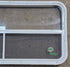 Used White Radius Opening Window : 41 1/4" W x 21 1/4" H x 1 7/8" D - Young Farts RV Parts