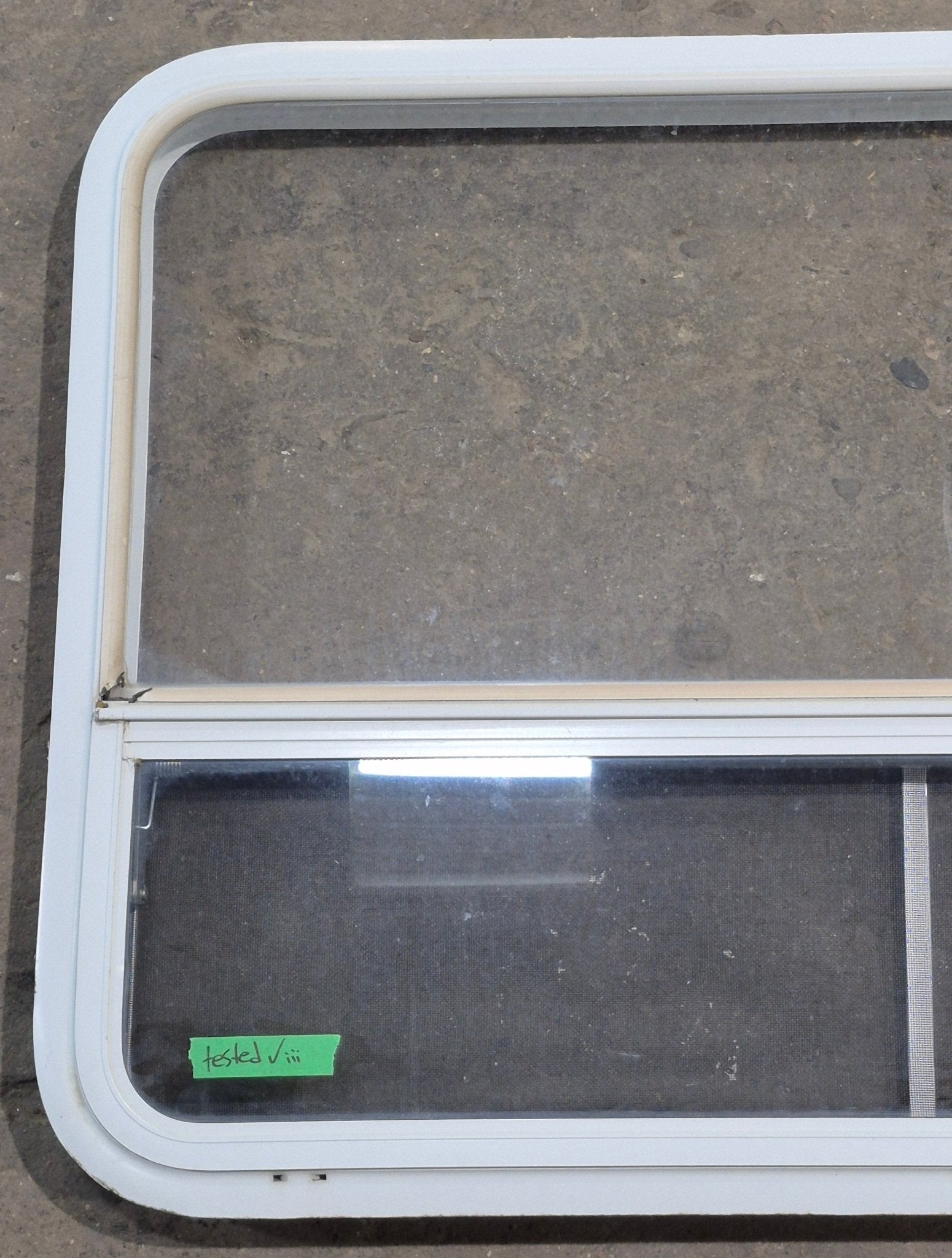 Used White Radius Opening Window : 41 1/4