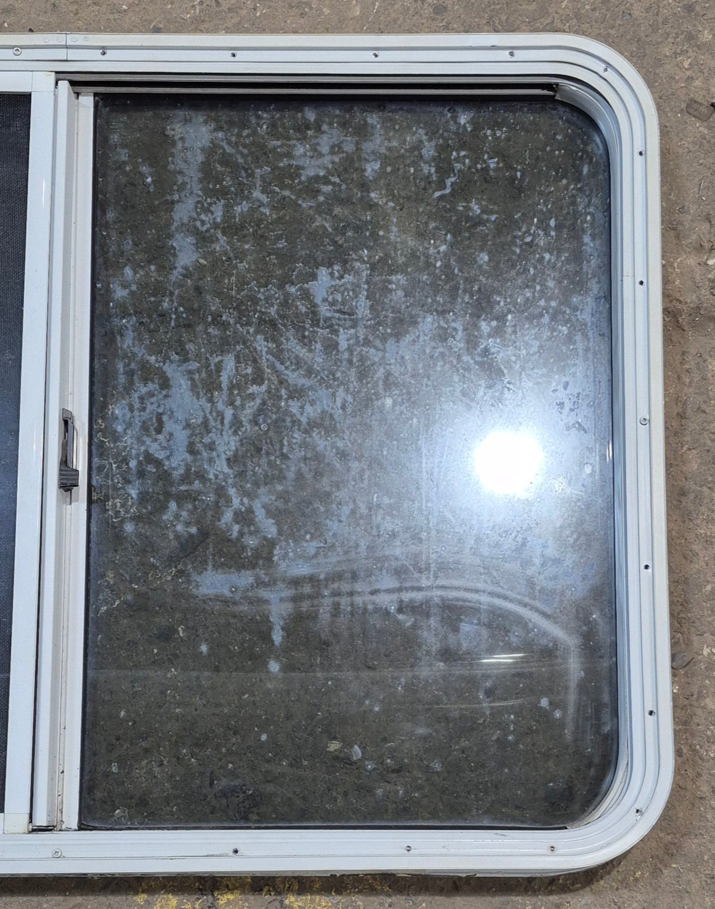 Used White Radius Opening Window : 41 1/4