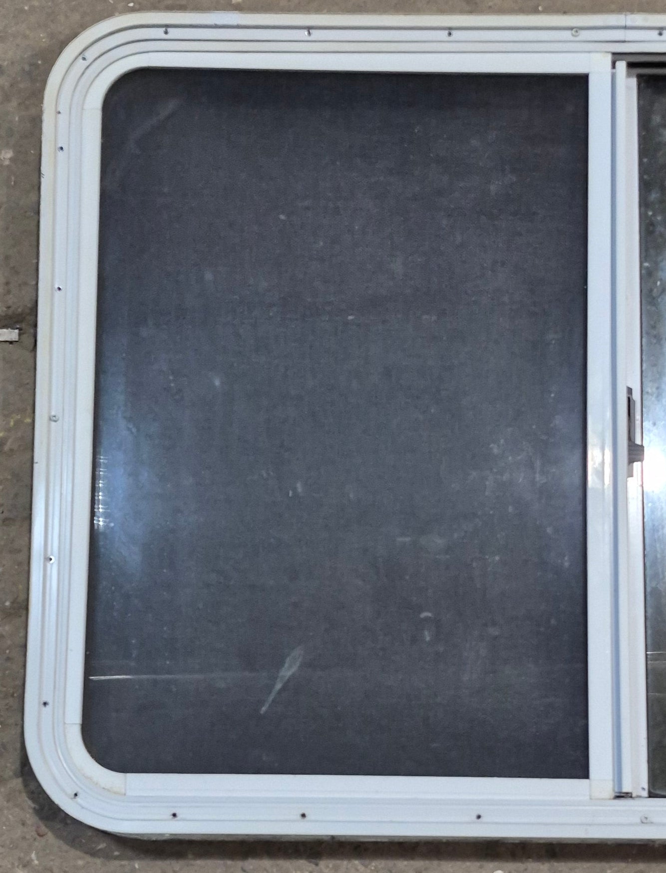 Used White Radius Opening Window : 41 1/4