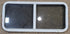 Used White Radius Opening Window : 42 1/4" W x 18 3/4" H x 1 7/8" D - Young Farts RV Parts