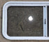 Used White Radius Opening Window : 42 1/4" W x 18 3/4" H x 1 7/8" D - Young Farts RV Parts
