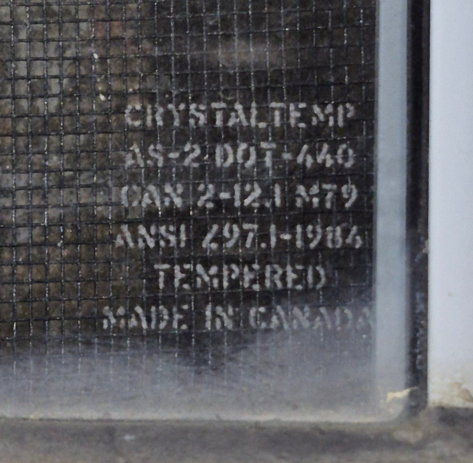 Used White Radius Opening Window : 42 1/4" W x 18 3/4" H x 1 7/8" D - Young Farts RV Parts