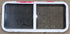 Used White Radius Opening Window : 42 1/4" W x 18 3/4" H x 1 7/8" D - Young Farts RV Parts