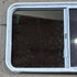 Used White Radius Opening Window - 42 5/8" X 24 3/8" X 1 7/8" - Young Farts RV Parts