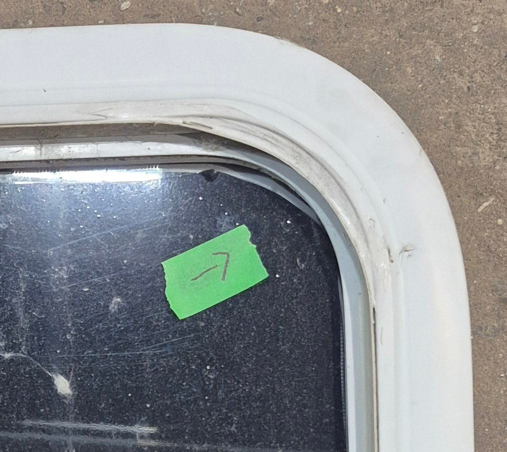 Used White Radius Opening Window : 45 1/2