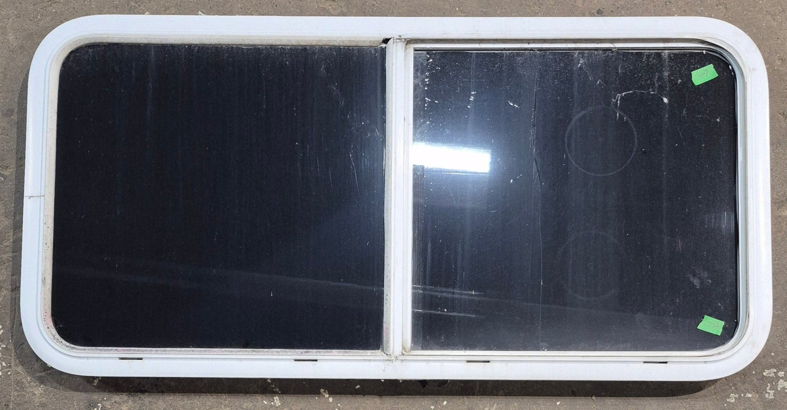 Used White Radius Opening Window : 45 1/2