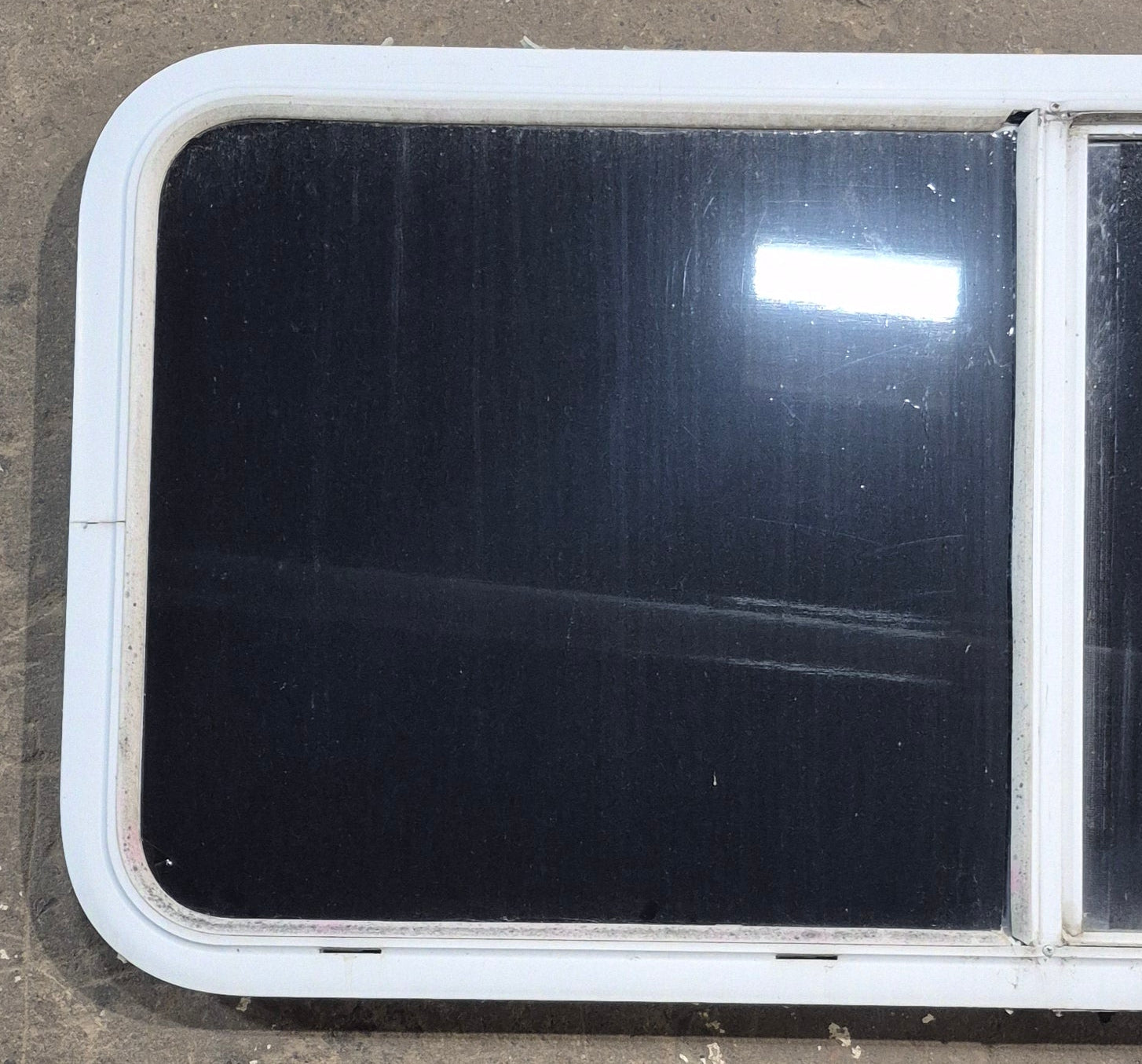 Used White Radius Opening Window : 45 1/2