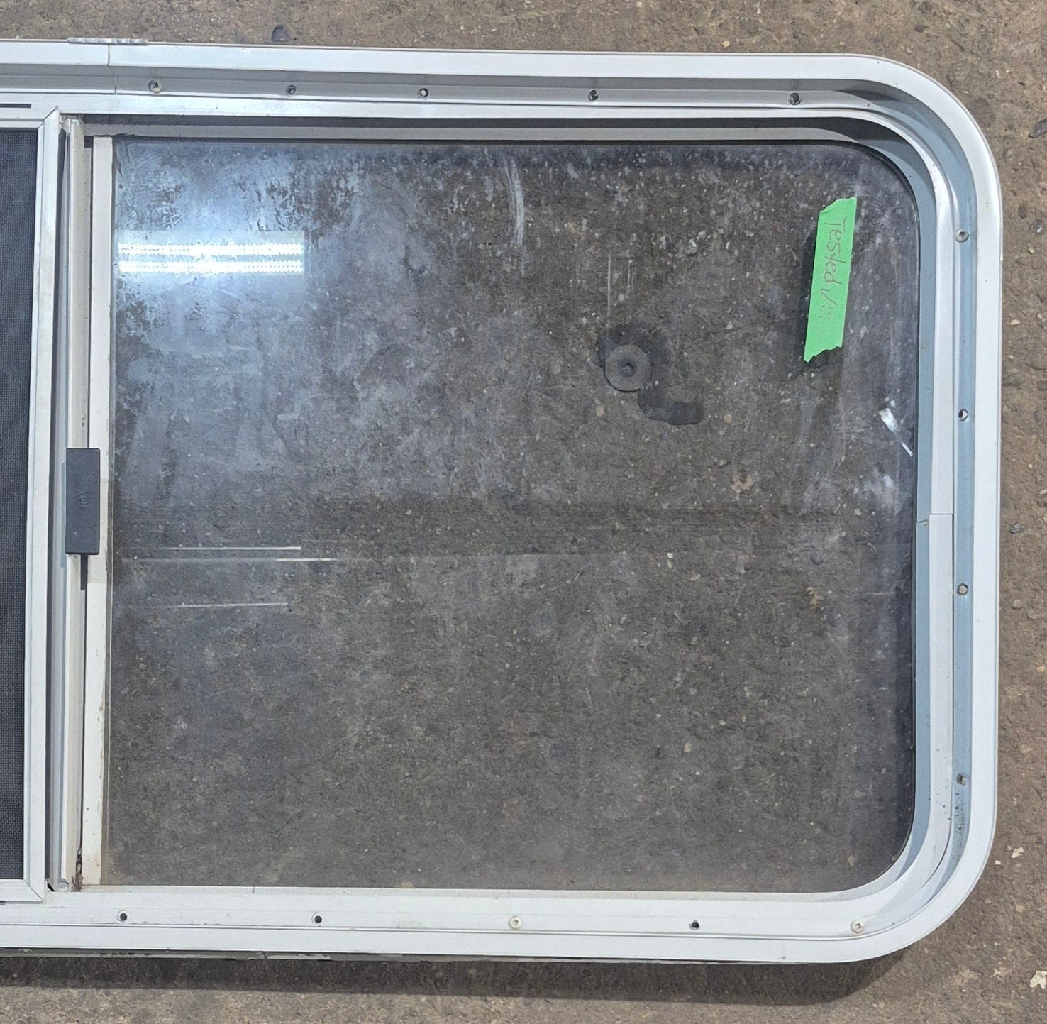 Used White Radius Opening Window : 45 1/2