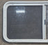 Used White Radius Opening Window : 45 1/2" W x 21 1/4" H x 1 3/4" D - Young Farts RV Parts